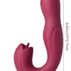 VIBRATEUR ROTATION POUR LE POINT G VIBRATION LÉCHEUR DE CLITORIS TÉLÉCOMMANDÉ CONCEPTION ERGONOMIQUE