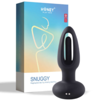 Ce plug anal Snuggy vibrant permet aux amateurs de plaisirs anaux d'explorer davantage leurs zones érogènes