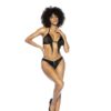 Ensemble lingerie sexy, composé de 2 pièces avec son soutien-gorge à franges et culotte assortie