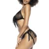Ensemble lingerie sexy, composé de 2 pièces avec son soutien-gorge à franges et culotte assortie
