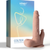 un gode COLTER dispose d’une ventouse ferme, d’un arbre dressé et de testicules ludiques
