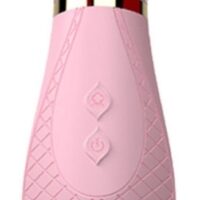 e stimulateur de clitoris Honey Pistil rose dispoe d'une petite langue avec 9 rythmes de mouvements de bas en haut