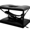 Chaise BDSM banc rembourré avec un trou central, plateau bas rembourré pour un meilleur confort