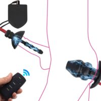 Ce kit d'électrostimulation sexuelle est composé d'un plug tunnel de 7.5 x 4cm avec une ouverture de 20mm & le plug penis !