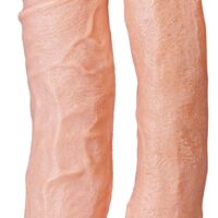 Ce gode MEGA DOUBLE un sextoy volumineux. Composé de deux gros godes qui procurent des sensations très intenses