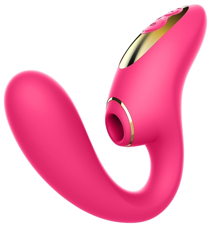 Double stimulateur de clitoris et de point G avec 2 moteurs séparés. 10 niveaux de vibrations