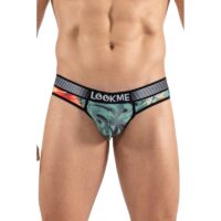 String imprimé jungle avec Arome rouge pour les hommes audacieux