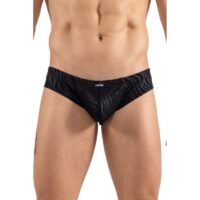 Mini Pants Zébré noir dans des nuances brillantes pour les hommes audacieux