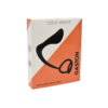 Stimulateur Prostatique dans un silicone doux et lisse avec sa partie plug à insérer et son cockring