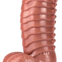 Ce gode Carapace est un sextoy conçu avec une forme volumineuse et une surface texturée