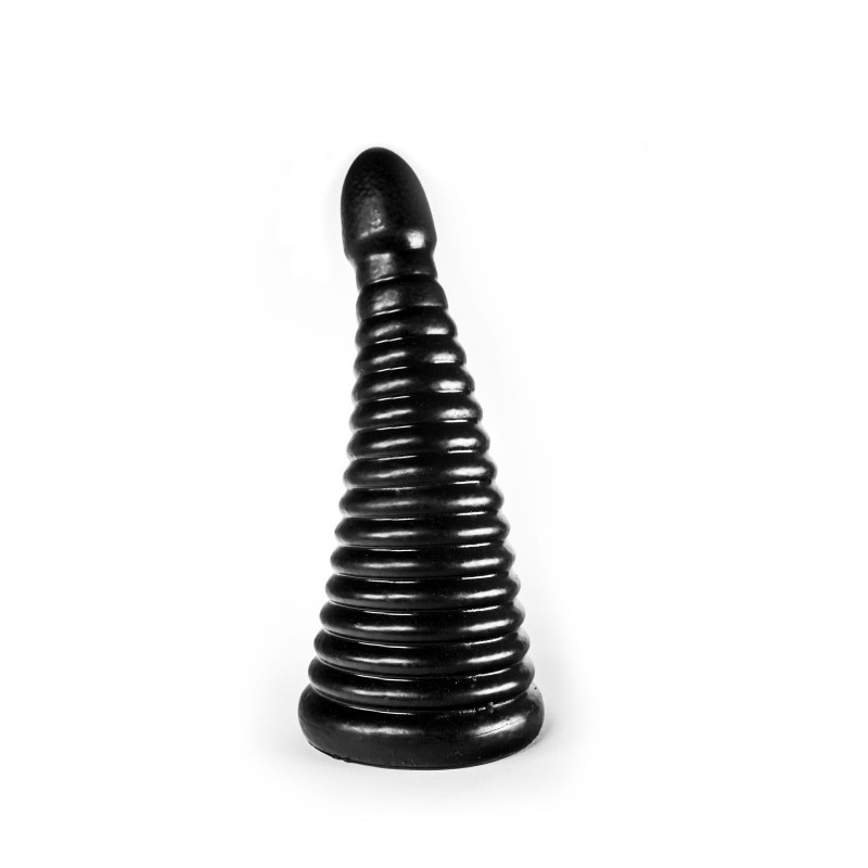 Plug XXL est en forme de Cône avec une texture extérieure excitante et procurant de bonnes sensations