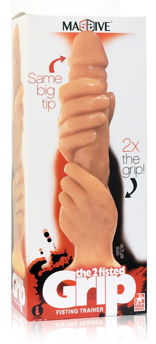 Le gode Fisted Grip de la marque Massive est un sextoy volumineux avec une forme originale