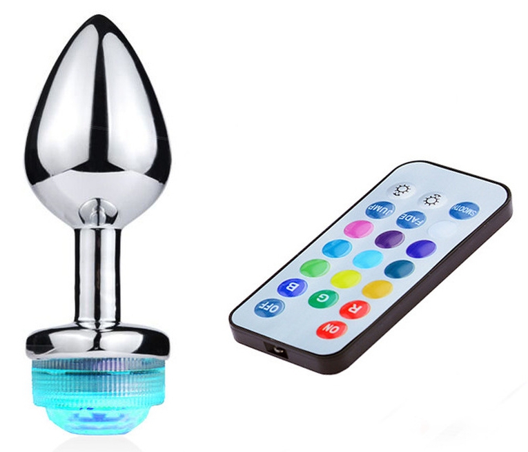 Ce plug bijou lumineux Light Led est un sextoy original, 13 couleurs différentes permettent d'apporter du fun,