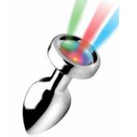 Ce plug avec bijou lumineux est un sextoy original. Il possède 3 modes pour faire clignoter les lumières