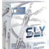 Kit comprenant un tuyau flexible pour le lavement anal avec un embout en métal percé de 3 trous de chaque coté