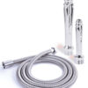 Kit comprenant un tuyau flexible pour le lavement anal avec un embout en métal percé de 3 trous de chaque coté