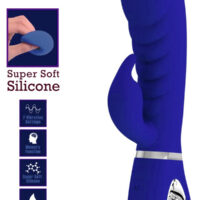 Vibro rabbit avec une surface ondulée 7 modes de vibrations Longueur de 12 cm et largeur de 3.9 cm.
