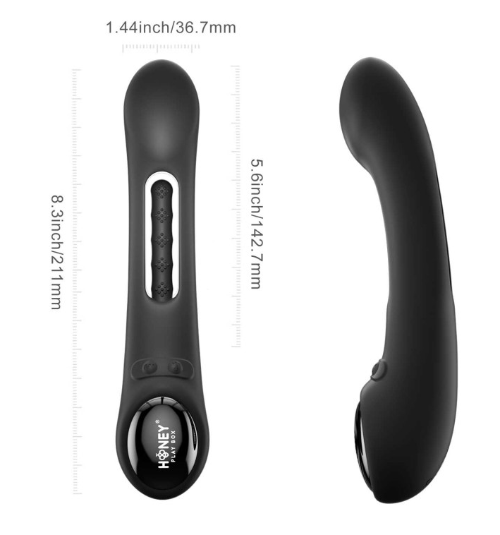 Vibromasseur 9 modes de tapotement sur le doigt et 9 modes de vibration. Envie de sensations ensemble ou seul