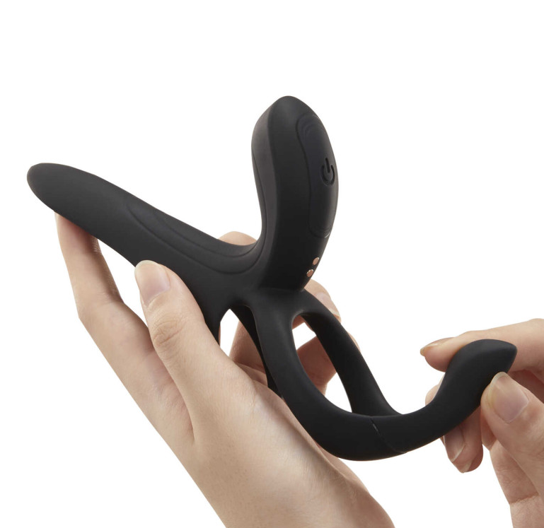 PLEASURE PIVOT Vibromasseur pour couples connecté. Conception ergonomique 4-en-1 pour le bonheur des couples